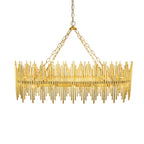 Althely 10 Lights Rectangle Pendant Chandelier-Manorlights
