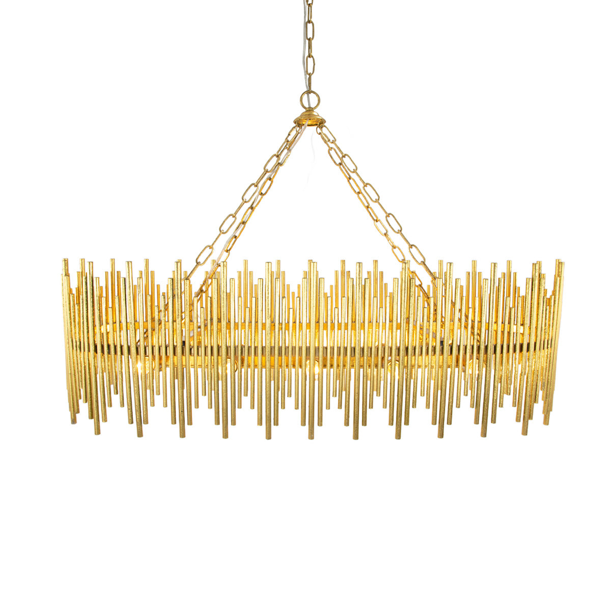 Althely 10 Lights Rectangle Pendant Chandelier-Manorlights