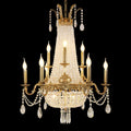 28X35 Inch 12 Lights French Empire Brass and Crystal Chandelier-铜灯-Manorlights