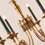 26-34 Inch Multiple Size Small Baroque Style Royal French Copper Chandelier Lighting-铜灯-Manorlights