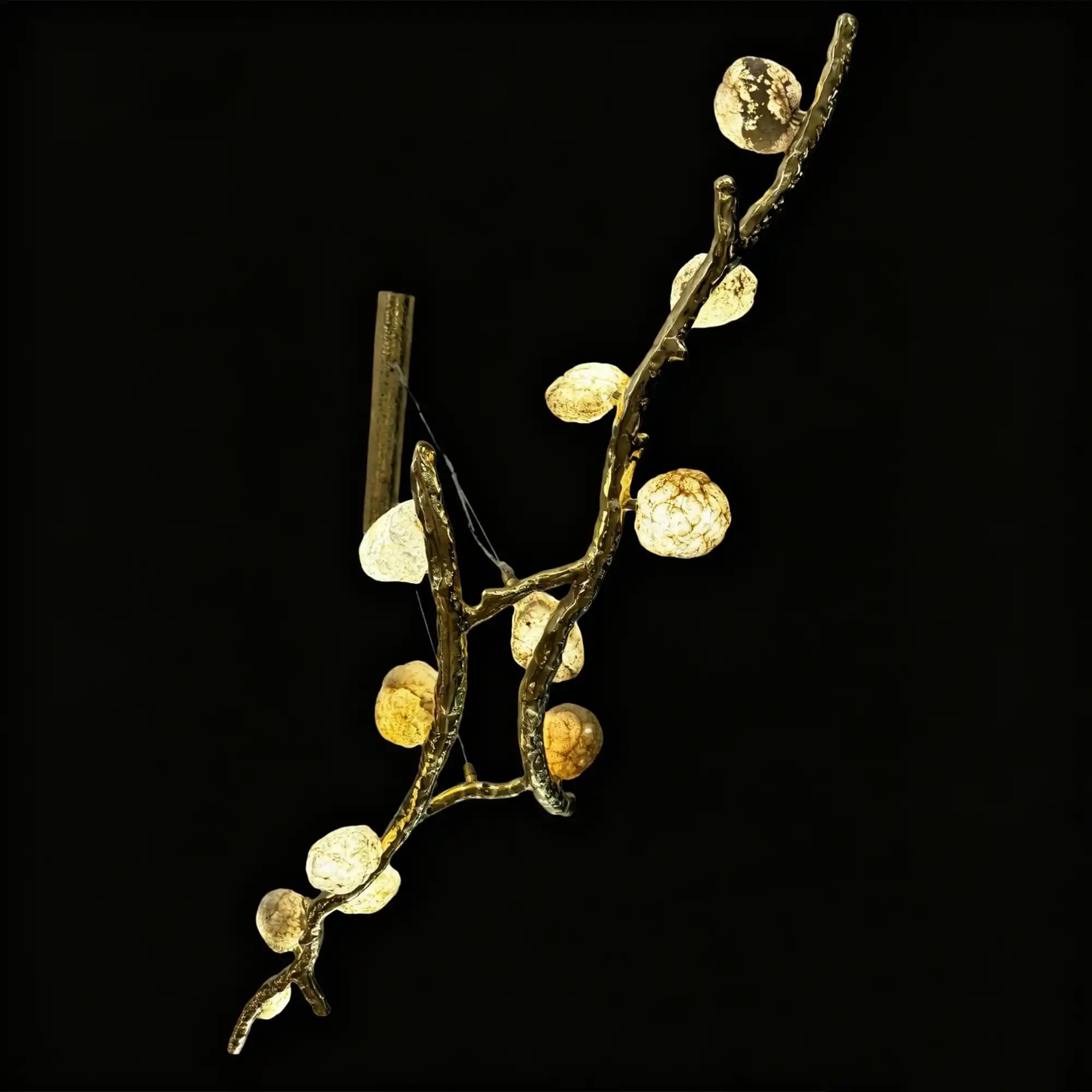 Luxury Statement Nature-inspired Twig Natural Crystal Chandelier-Manorlights