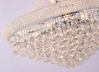 48X86 Inch 42 Lights French Empire Chrome K9 Crystal Chandelier for High Ceilings-大吊灯-Manorlights