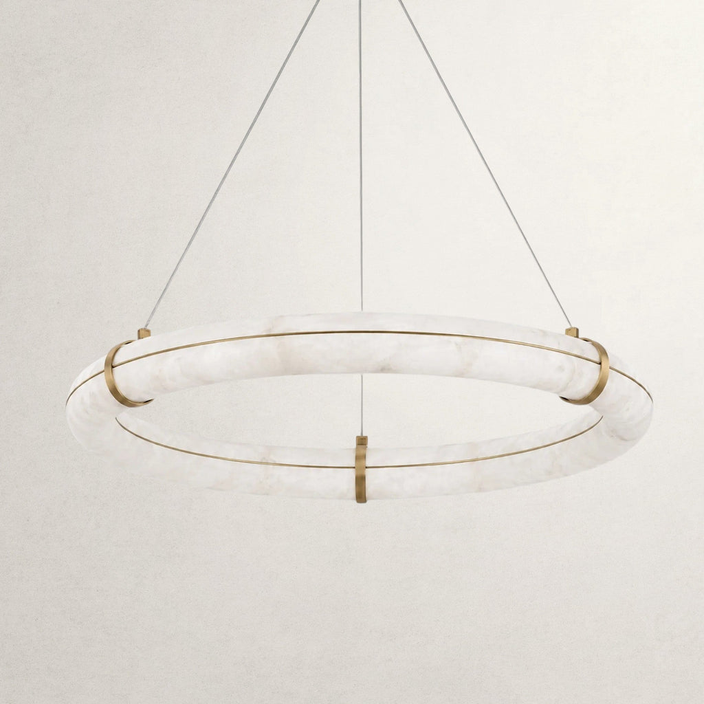 Nivaya loop Alabaster Chandelier