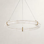 Nivaya loop Alabaster Chandelier