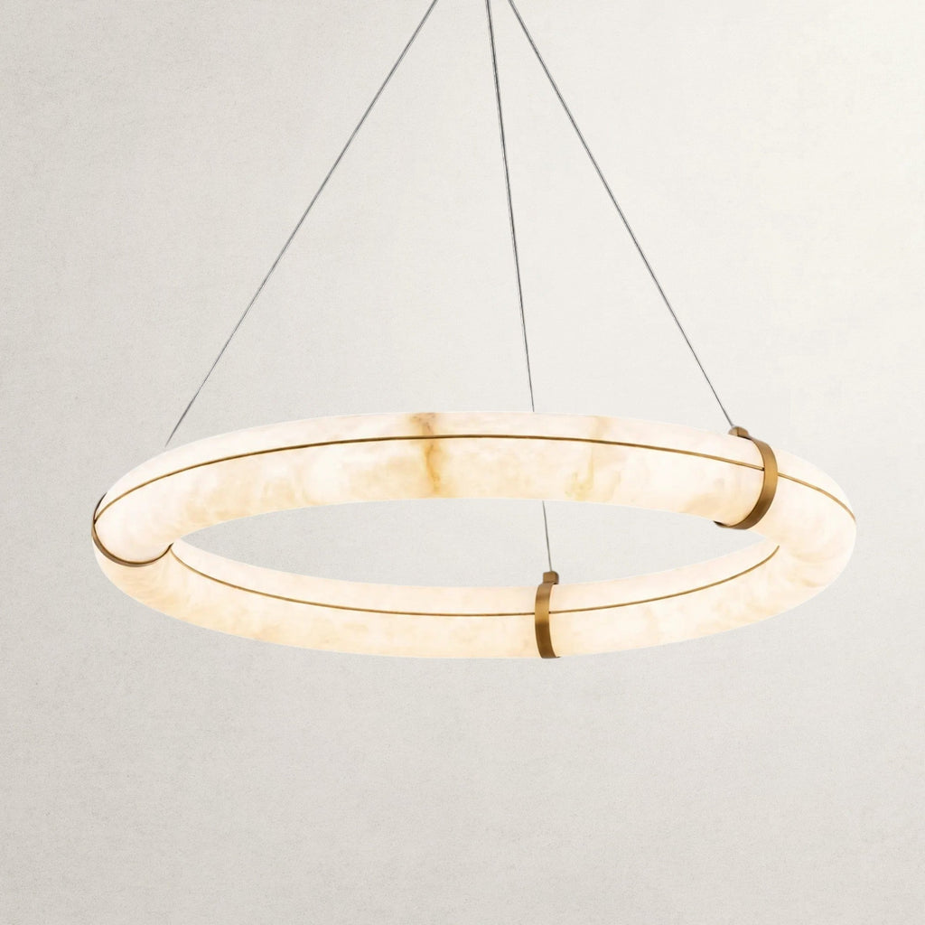 Nivaya loop Alabaster Chandelier