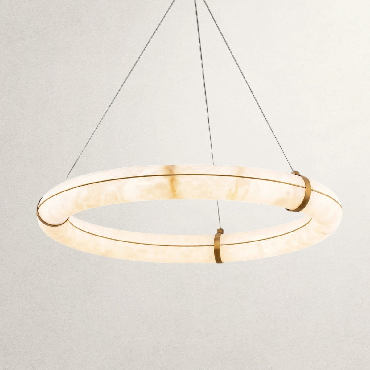 Nivaya loop Alabaster Chandelier