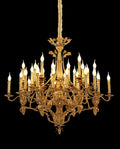 47X39 Inch 36 Lights Baroque Style Antique Brass Chandelier-大吊灯-Manorlights