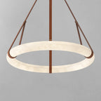 Calviro Leather Round Chandelier