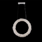 Modern Geode Quartz Crystal Chandelier Vertical Hanging Ring Pendant Light-现代灯-Manorlights