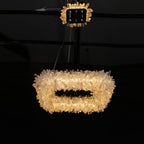 24'' Square Modern Geode Quartz Crystal Chandelier-现代灯-Manorlights