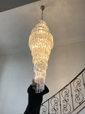 Luxury Spiral Crystal Chandelier for High-ceiling/Foyer/Staircase-Chandeliers-Manorlights