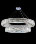 (36+47) Inch Two Rings Crystal Chandelier Modern Living Room Chandelier-大吊灯-Manorlights