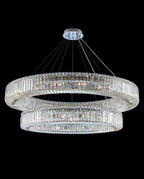 (36+47) Inch Two Rings Crystal Chandelier Modern Living Room Chandelier-大吊灯-Manorlights