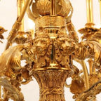 47X39 Inch 36 Lights Baroque Style Antique Brass Chandelier-大吊灯-Manorlights