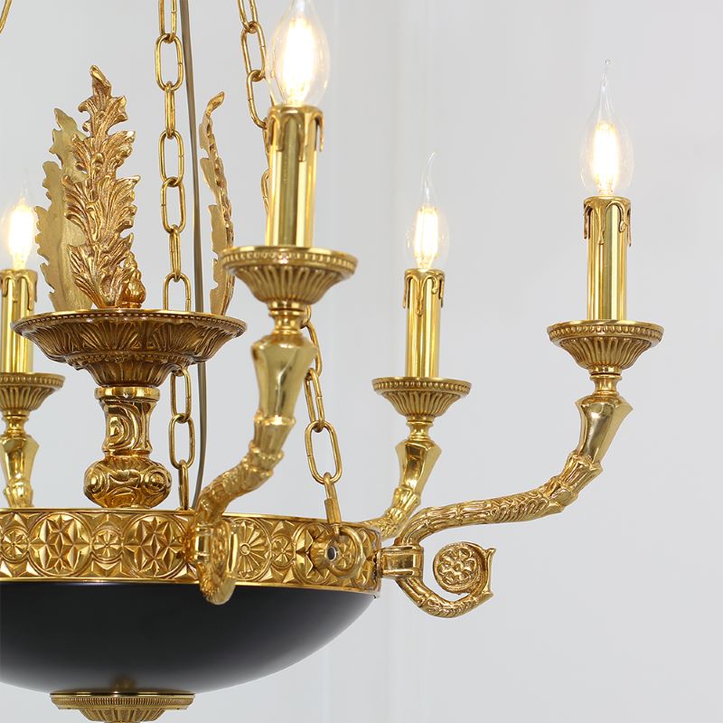 28X26 Inch 6 Lights Rococo French Empire Copper Chandelier-铜灯-Manorlights