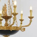 28X26 Inch 6 Lights Rococo French Empire Copper Chandelier-铜灯-Manorlights