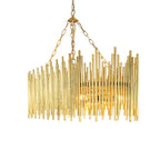 Althely 10 Lights Rectangle Pendant Chandelier-Manorlights