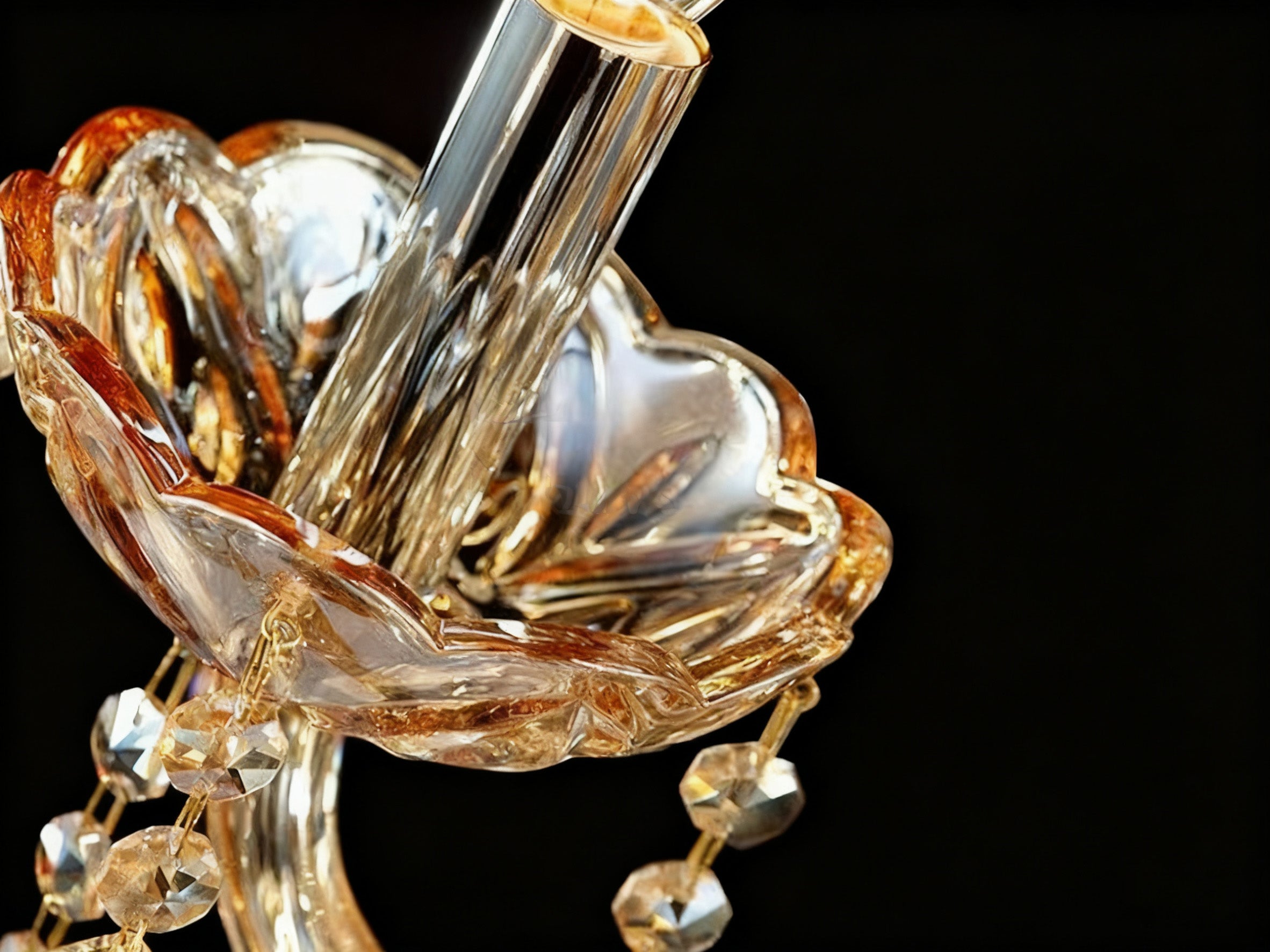 50 Lights Tiered Chandelier 63X61 Inch Large Gold Crystal Chandelier Lighting-大吊灯-Manorlights