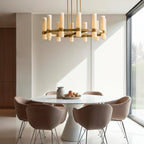 Ravelle Round Milk Glass Chandelier 36", 48", 60"