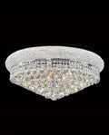 24'' Round Crystal Ceiling Light Empire Flush Mounted Crystal Chandelier-吸顶灯-Manorlights