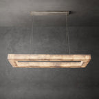 Owens Alabaster Linear Chandelier 39" material and finish detail