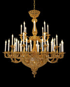 59X65 Inch 19th Century Extra Large French Brass Chandelier Antique Chandelier for Foyer-大吊灯-Manorlights