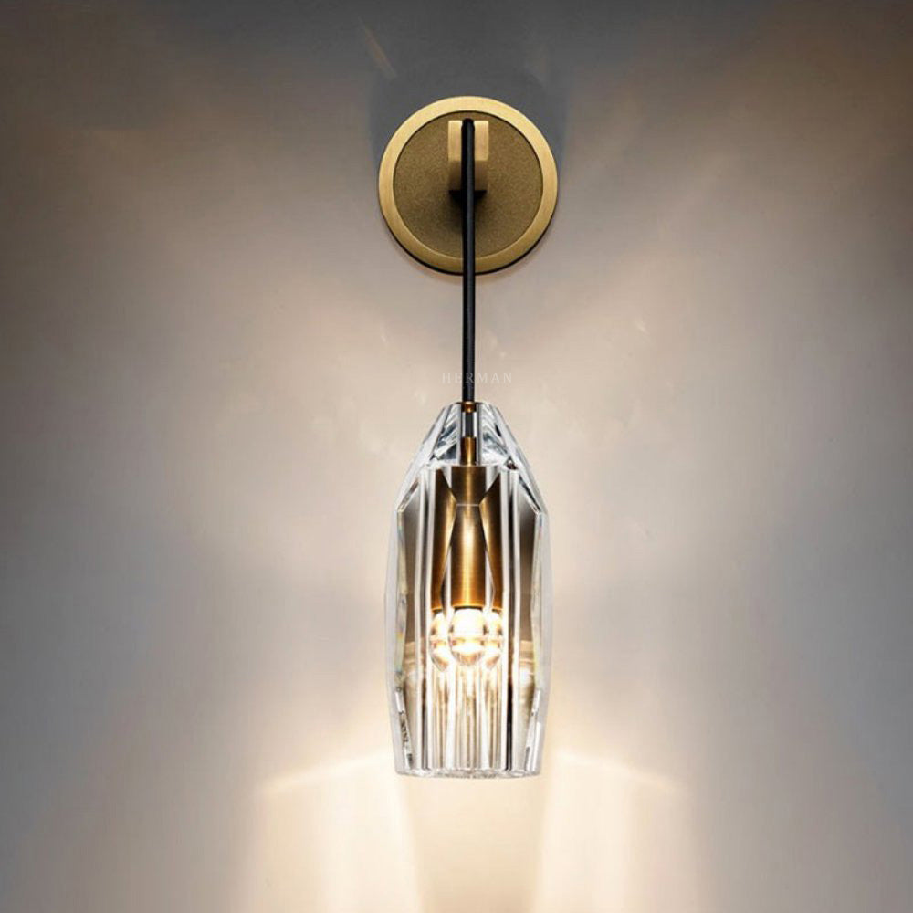 Chapt Crystal Shade Wall Sconce-NORMAL-Manorlights