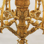 26X30 Inch 6 Lights Small Baroque Style Antique Copper Chandelier-铜灯-Manorlights