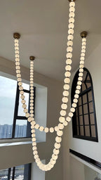 Modern Creative Pearl Necklace Chandelier-Chandeliers-Manorlights