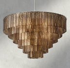 Sirene Smoke Glass Round Chandelier 41", 52", 65"-chandelier-Manorlights
