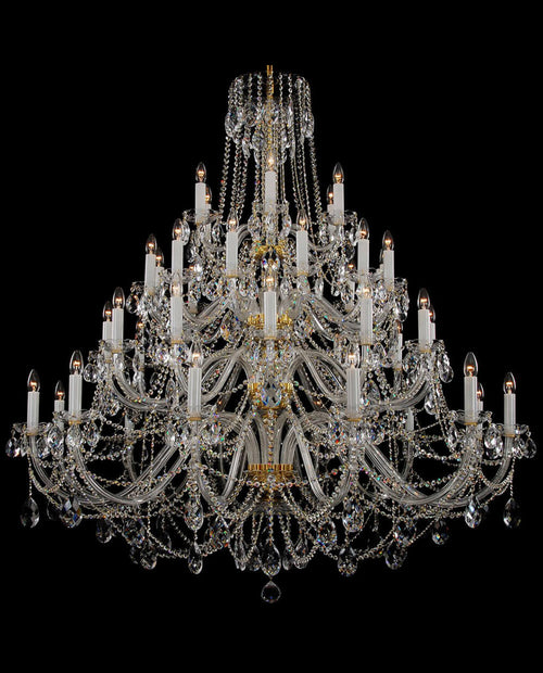 42 Lights Oversized Bohemia Style Crystal Chandelier 63"W 65"H-大吊灯-Manorlights