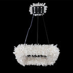 24'' Square Modern Geode Quartz Crystal Chandelier-现代灯-Manorlights