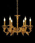 26X20 Inch 6 Lights Baroque Style European Antique Copper Chandelier-铜灯-Manorlights