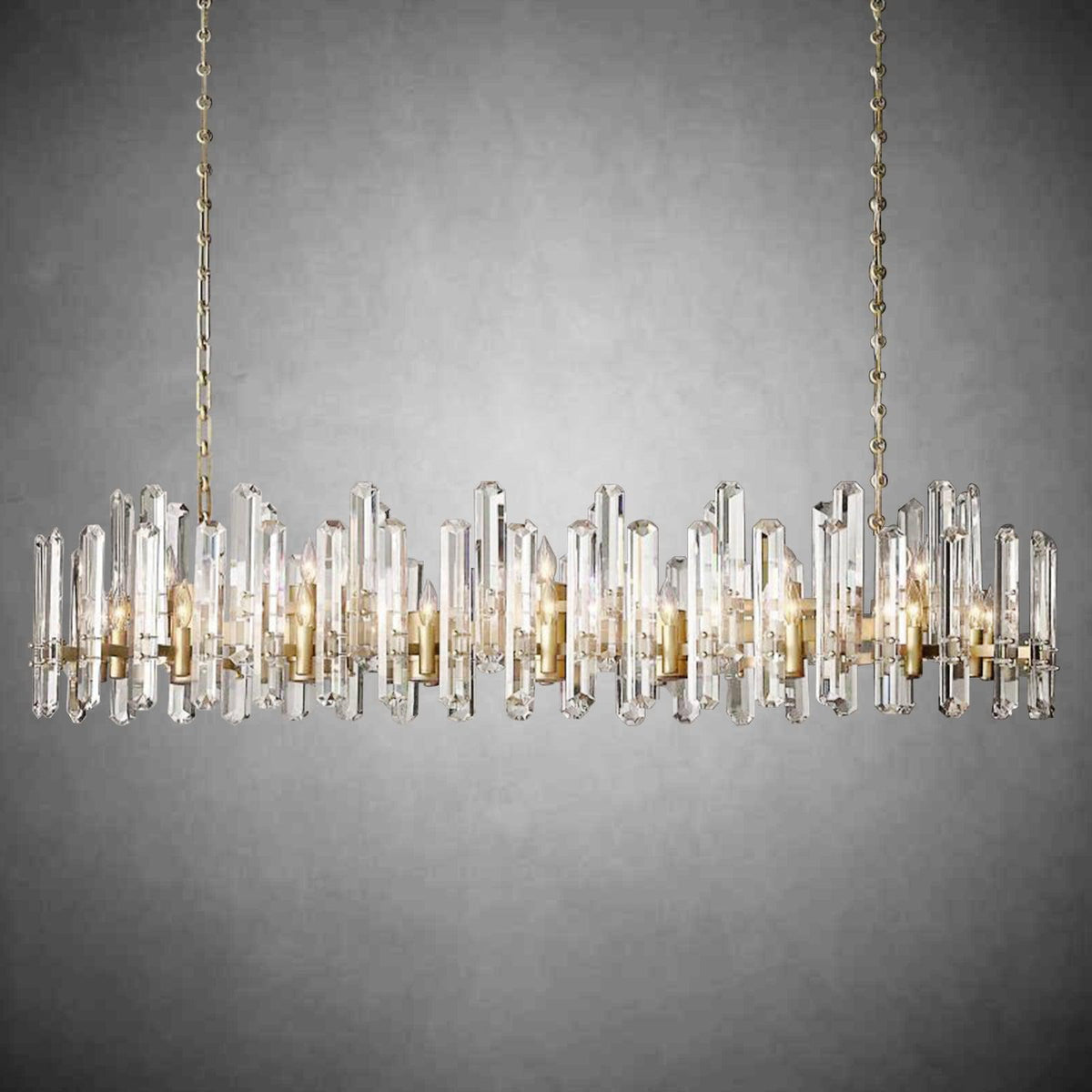 Bonington Rectangular Crystal Chandelier – 54" & 72"