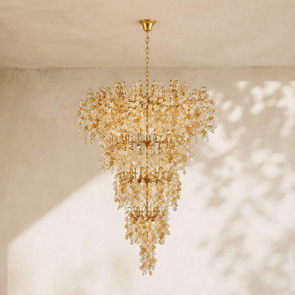 Campo Round Multi-Tier Chandelier 33-Light 47"W-Manorlights