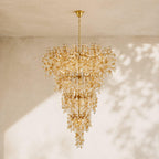 Campo Round Multi-Tier Chandelier 33-Light 47"W-Manorlights