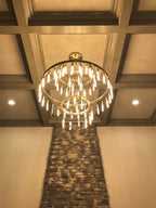 Retro-Inspired Metal Pendant Light Chandelier for Living Room/Bedroom/Staircase/Villa-Manorlights