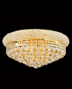20'' Round Crystal Ceiling Light Empire Flush Mounted Crystal Chandelier-吸顶灯-Manorlights