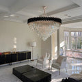 60 Inch Luxury Modern Round Crystal Chandelier Lighting for Living Room-大吊灯-Manorlights
