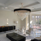 60 Inch Luxury Modern Round Crystal Chandelier Lighting for Living Room-大吊灯-Manorlights