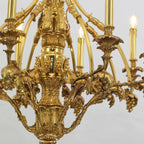 33X31 Inch 8 Lights Small Baroque Style Antique Copper Chandelier-铜灯-Manorlights