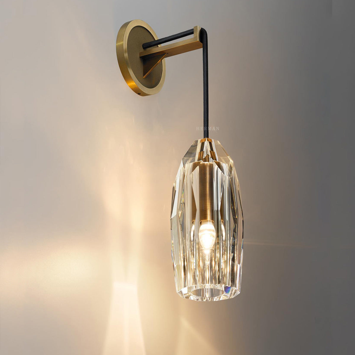 Chapt Crystal Shade Wall Sconce-NORMAL-Manorlights