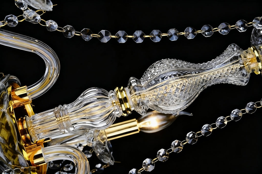 50 Lights Tiered Chandelier 63X61 Inch Large Gold Crystal Chandelier Lighting-大吊灯-Manorlights