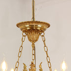 28X26 Inch 6 Lights Rococo French Empire Copper Chandelier-铜灯-Manorlights