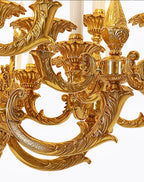 59X65 Inch 19th Century Extra Large French Brass Chandelier Antique Chandelier for Foyer-大吊灯-Manorlights