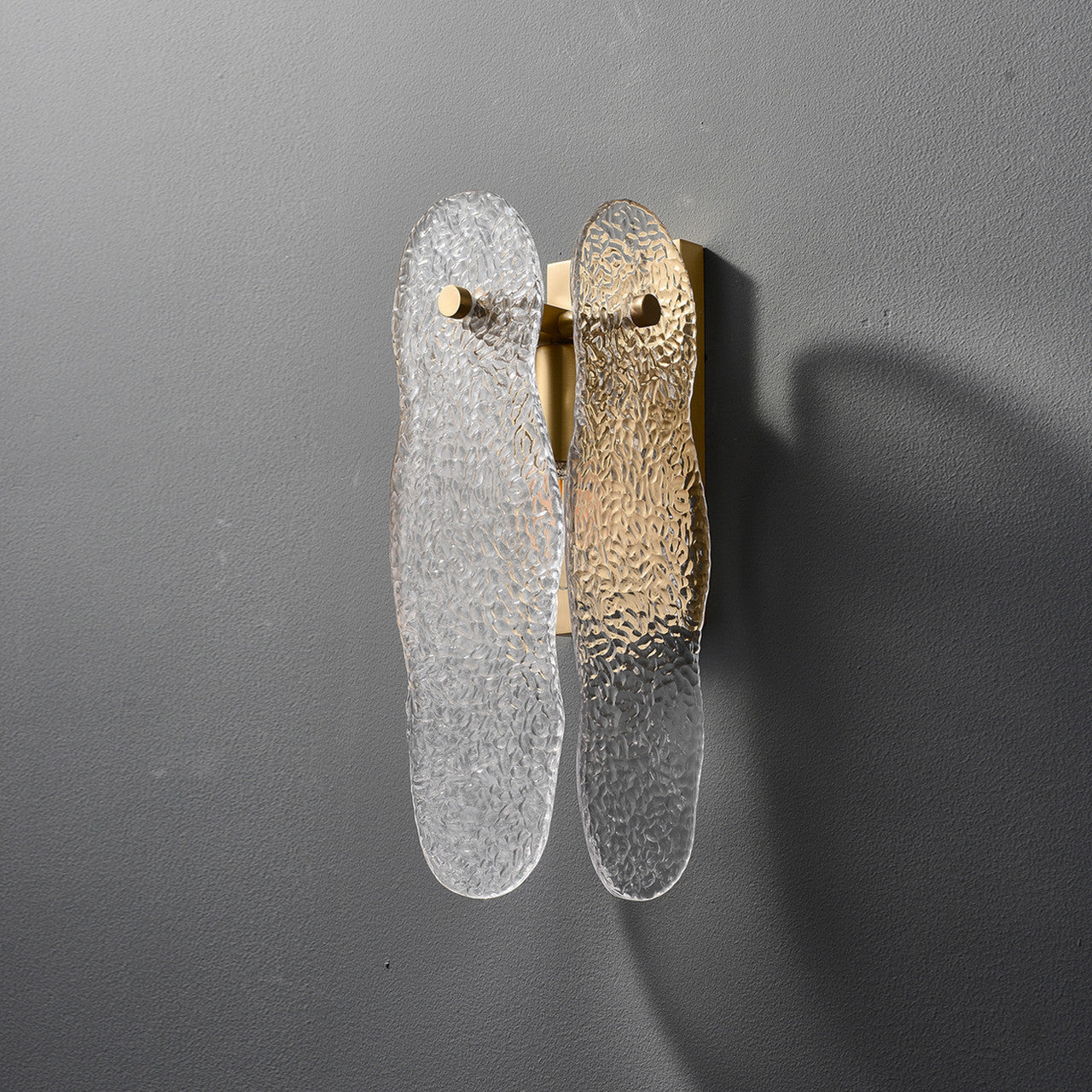 Ice Sculpture Glass Wall Sconce