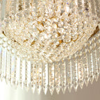 16-28 Inch Multiple Size Baccarat Inspired Copper and Crystal Chandelier Lighting-铜灯-Manorlights