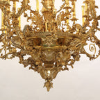 54X46 Inch 36 Lights Baroque Style French Copper Chandelier-大吊灯-Manorlights