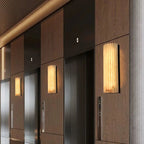 Marlo Alabaster Wall Sconce 12" material and finish detail