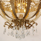 51X67 Inch 42 Lights Big French Empire Brass and Crystal Chandelier for Foyer-大吊灯-Manorlights